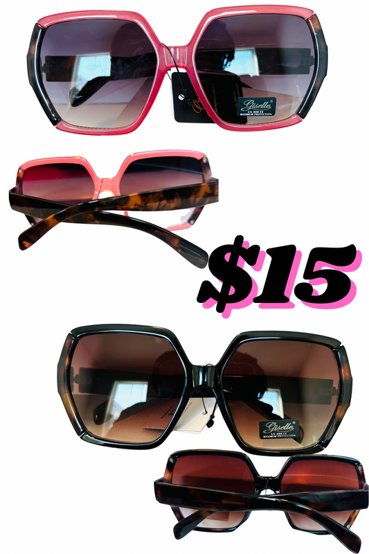 Round Frame Half Leopard Print Sunglasses